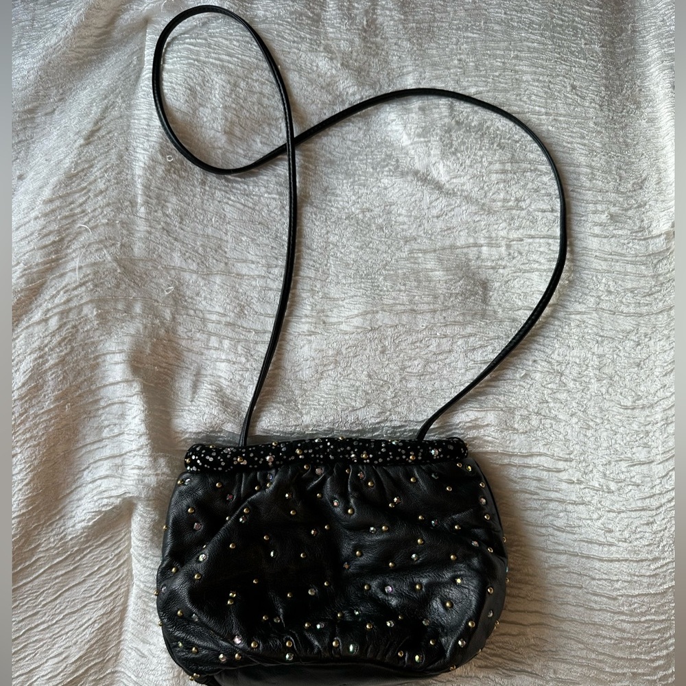 Black Rita Diana Genuine Leather Vintage Minibag